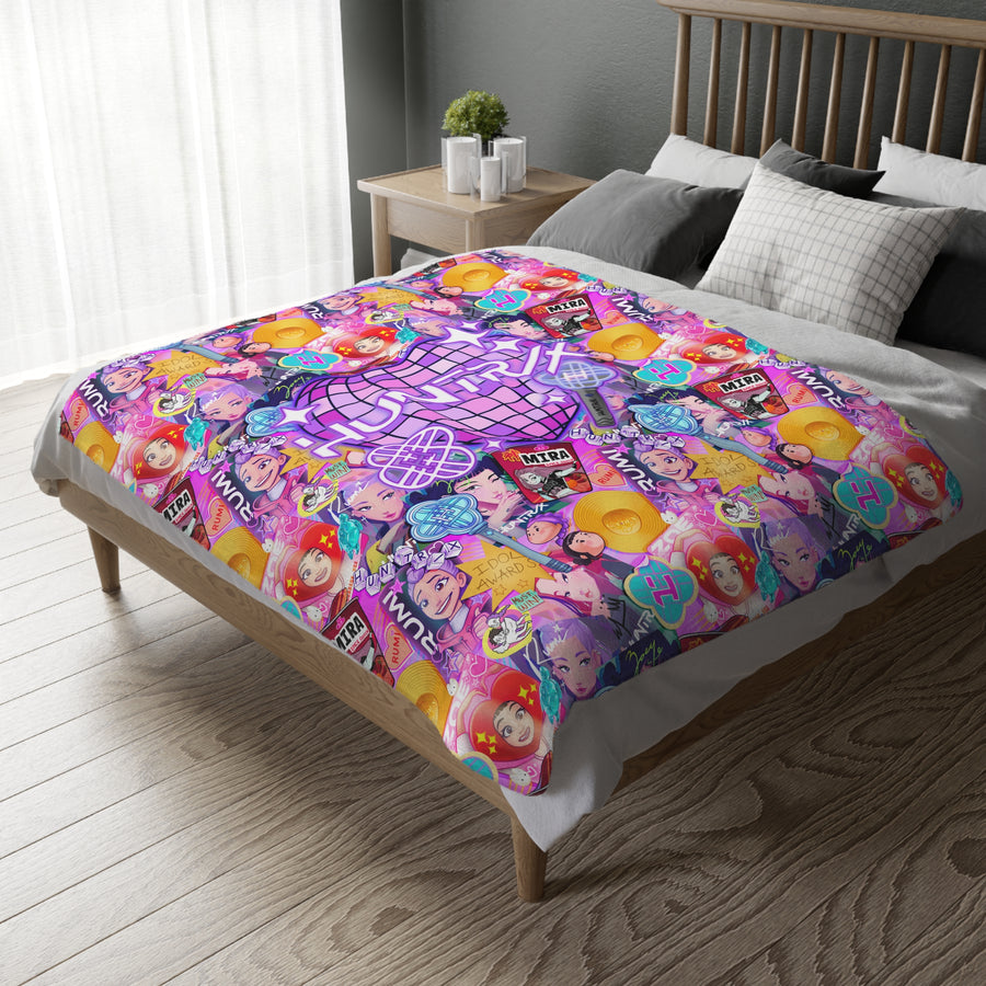 Velveteen Microfiber Blanket (Two-sided print)