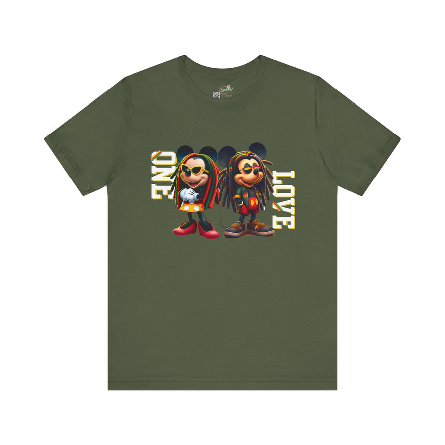 One Love Rasta Duo- Men's Bella T-Shirt