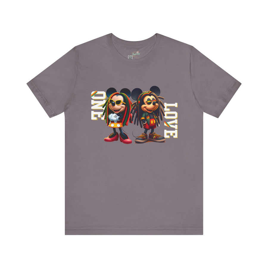 One Love Rasta Duo- Men's Bella T-Shirt