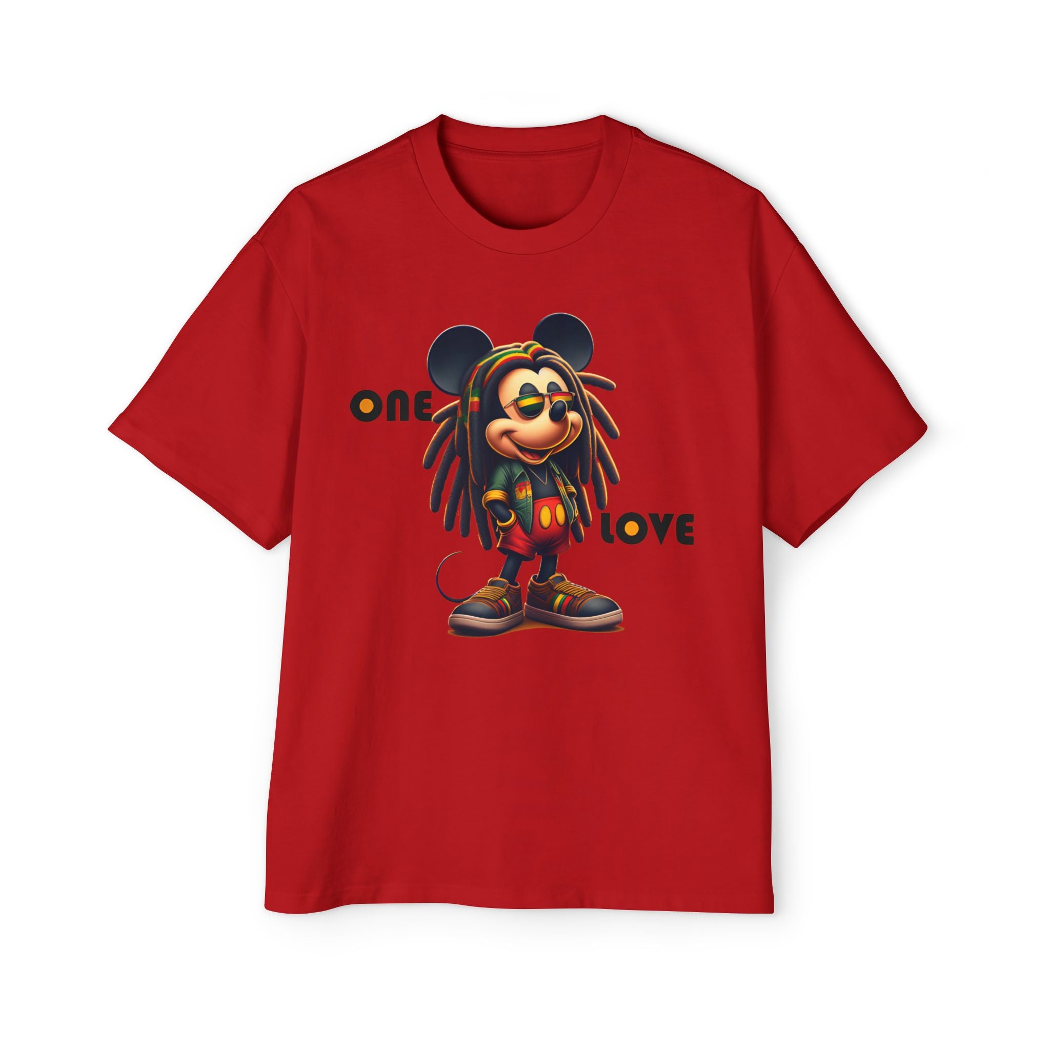 One Love  Reggae Kingman- Men's Heavy Oversized Tee