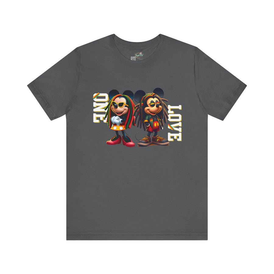 One Love Rasta Duo- Men's Bella T-Shirt