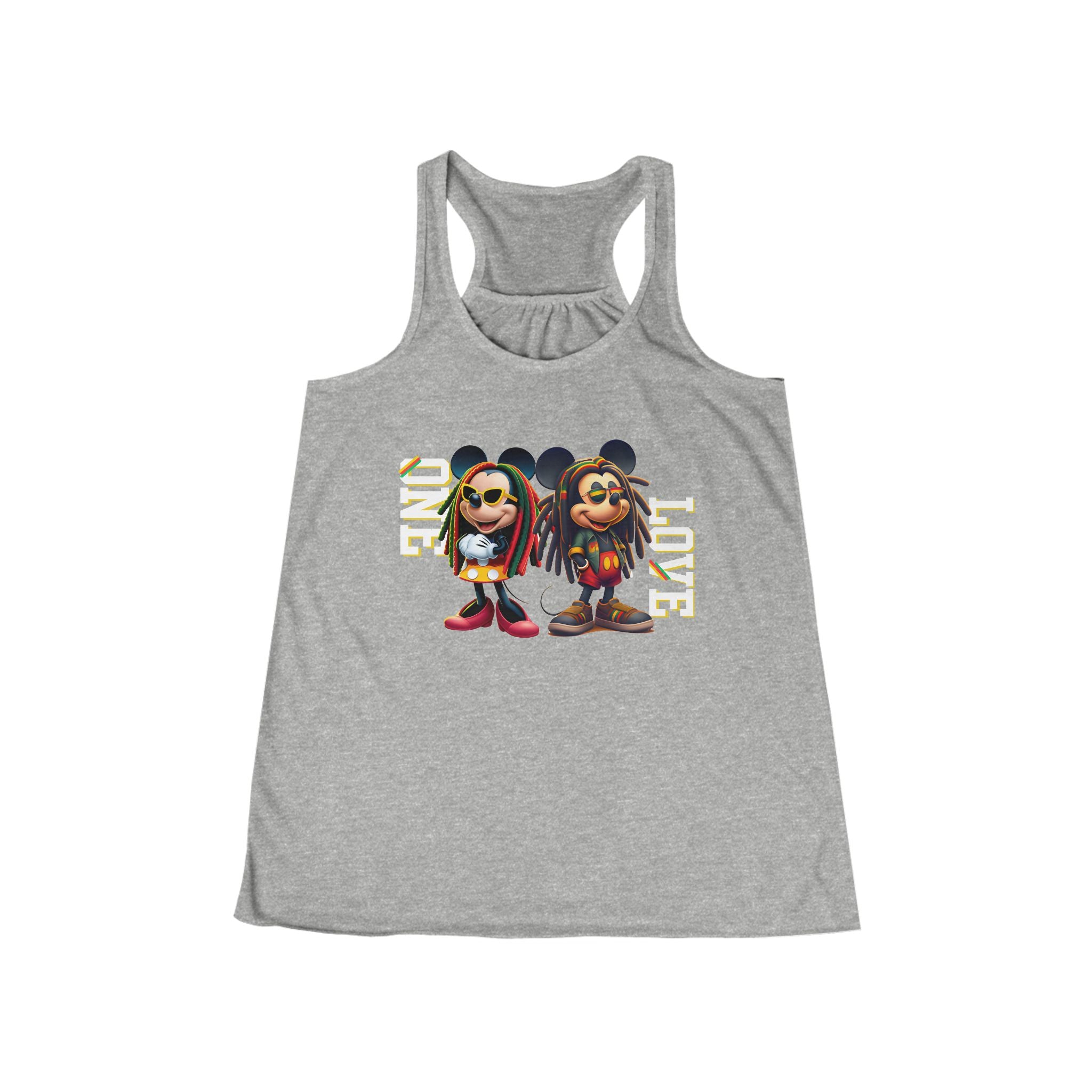 One Love Rasta Duo - Women's Bella Flowy Racerback Tank Top