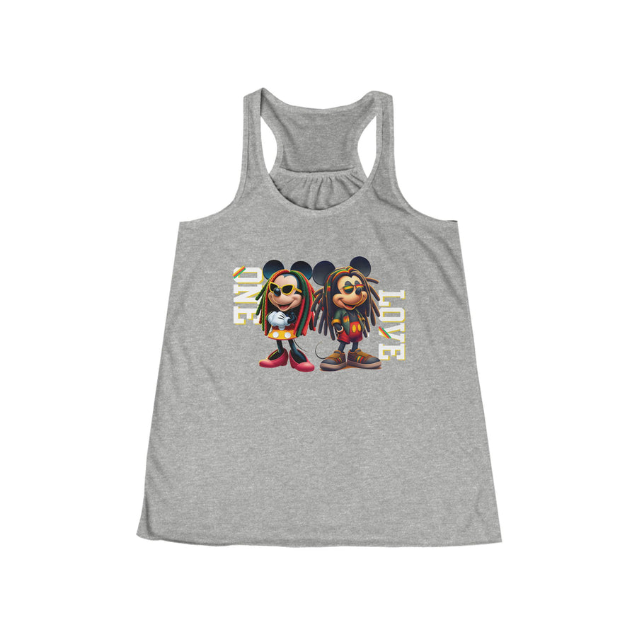 One Love Rasta Duo - Women's Bella Flowy Racerback Tank Top