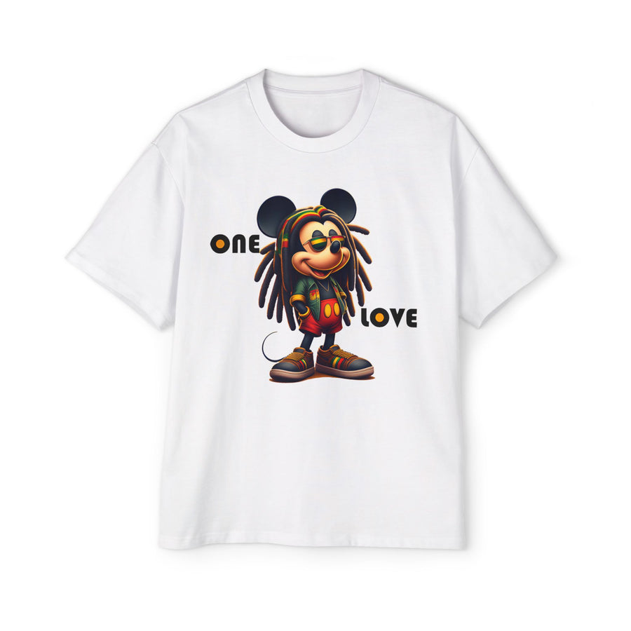 One Love  Reggae Kingman- Men's Heavy Oversized Tee