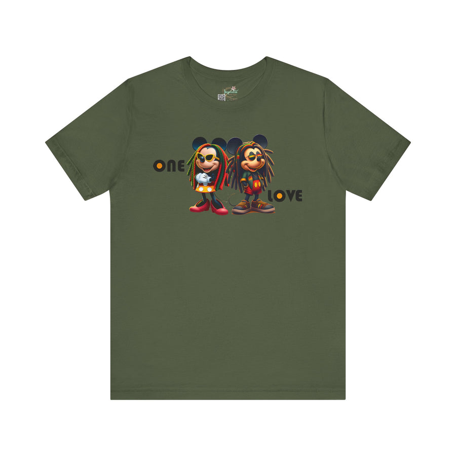 One Love Reggae Duo- Women's Bella Tee