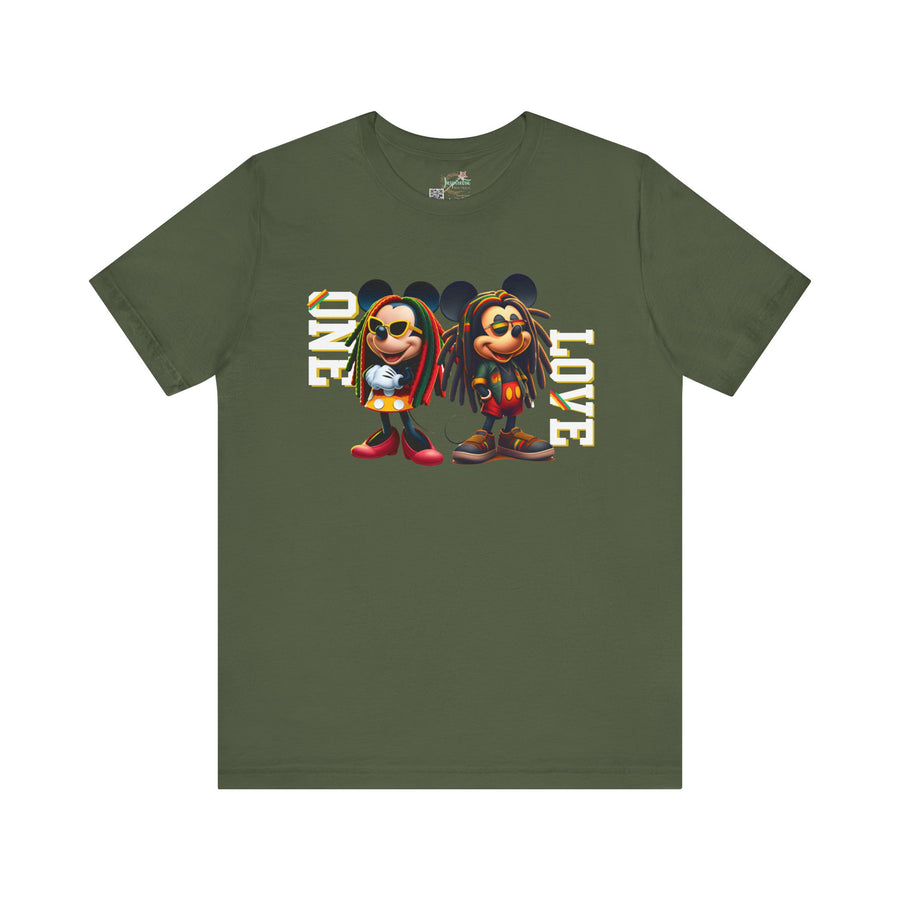 One Love Rasta Duo - Women's Bella Tee