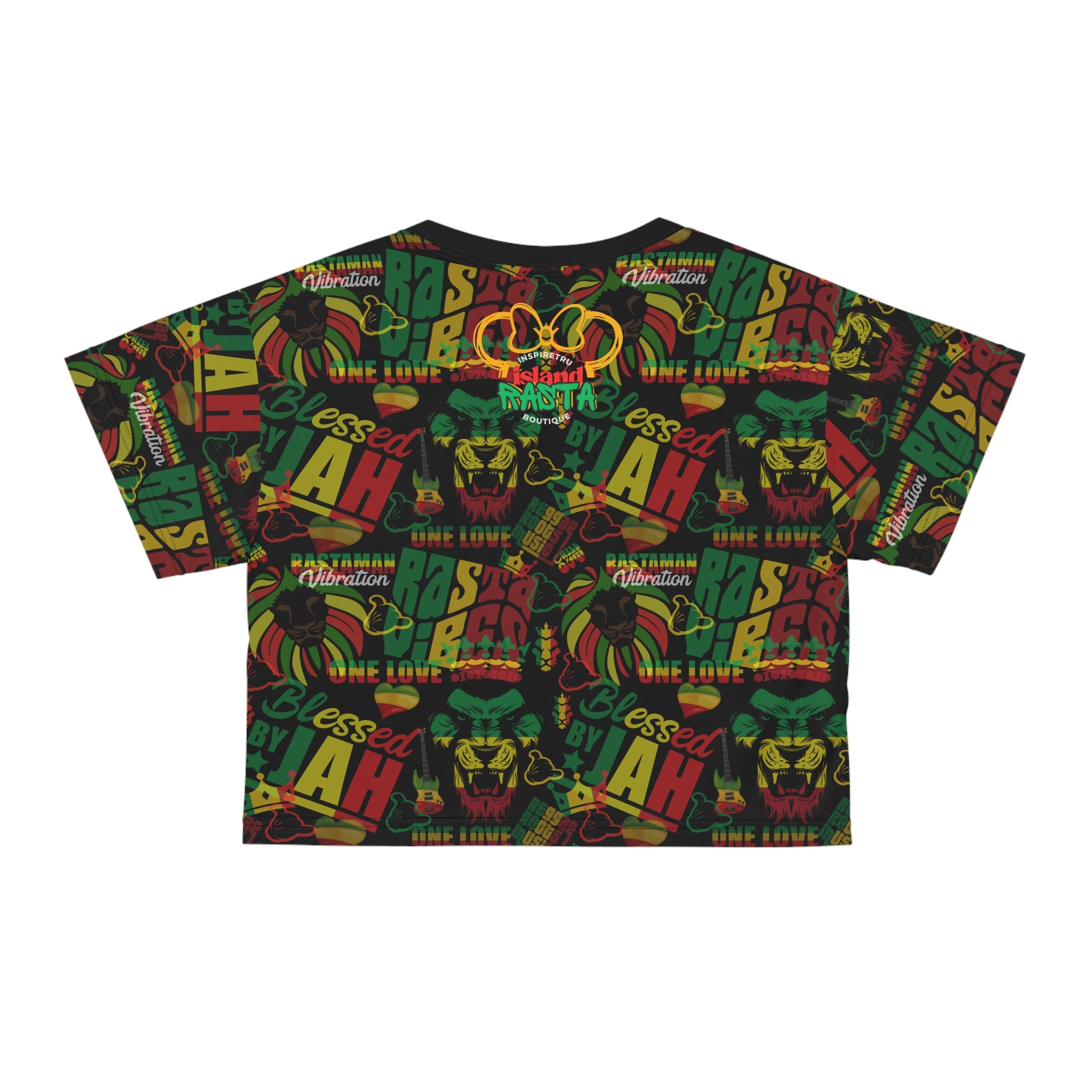 One Love Rasta Duo -Women's Crop Top