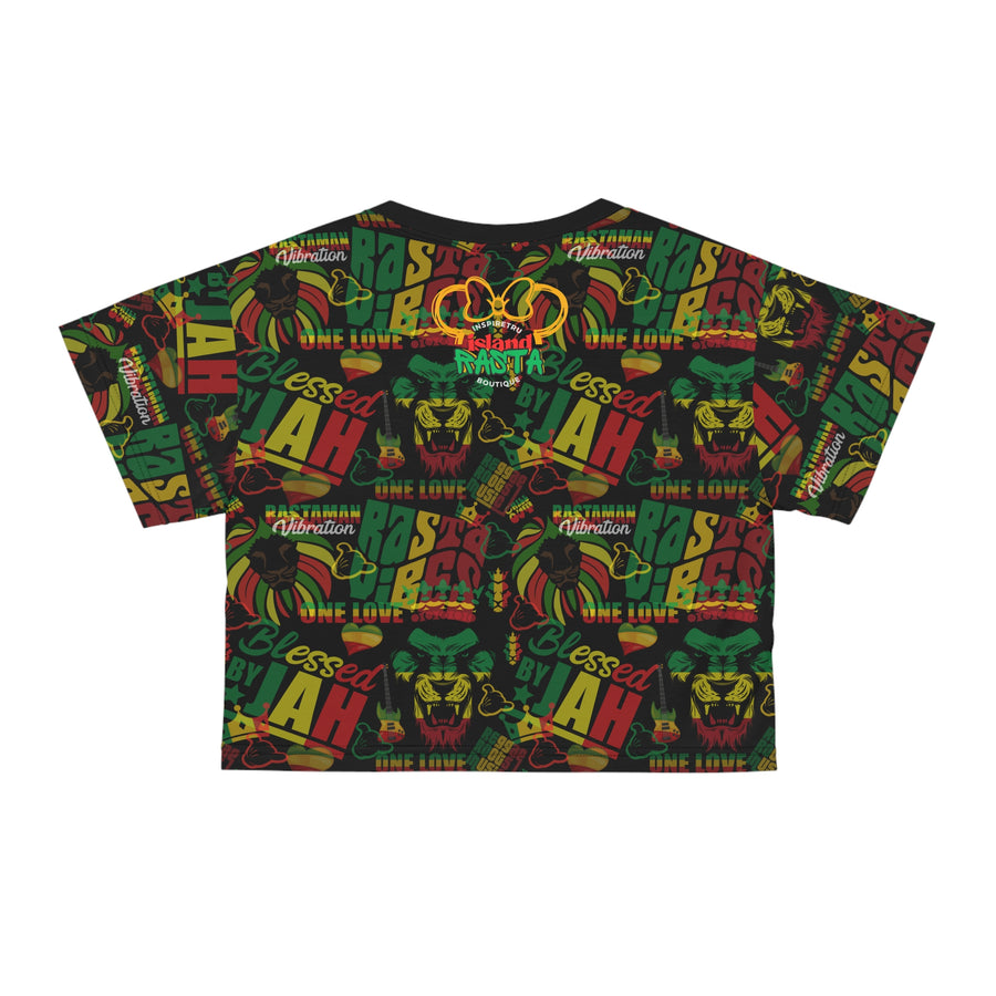 One Love Rasta Duo -Women's Crop Top