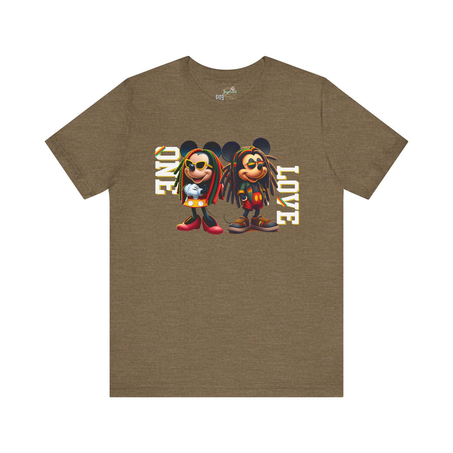 One Love Rasta Duo - Women's Bella Tee