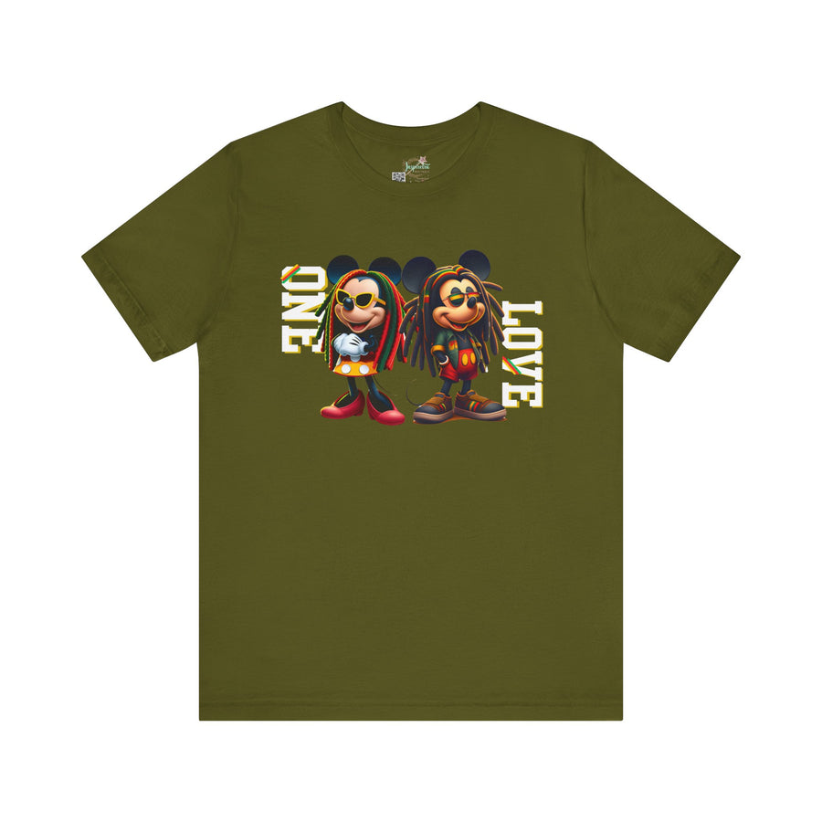 One Love Rasta Duo - Women's Bella Tee