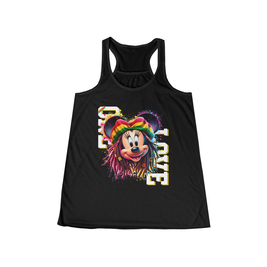 One Love Queen - Women's Bella Flowy Racerback Tank Top