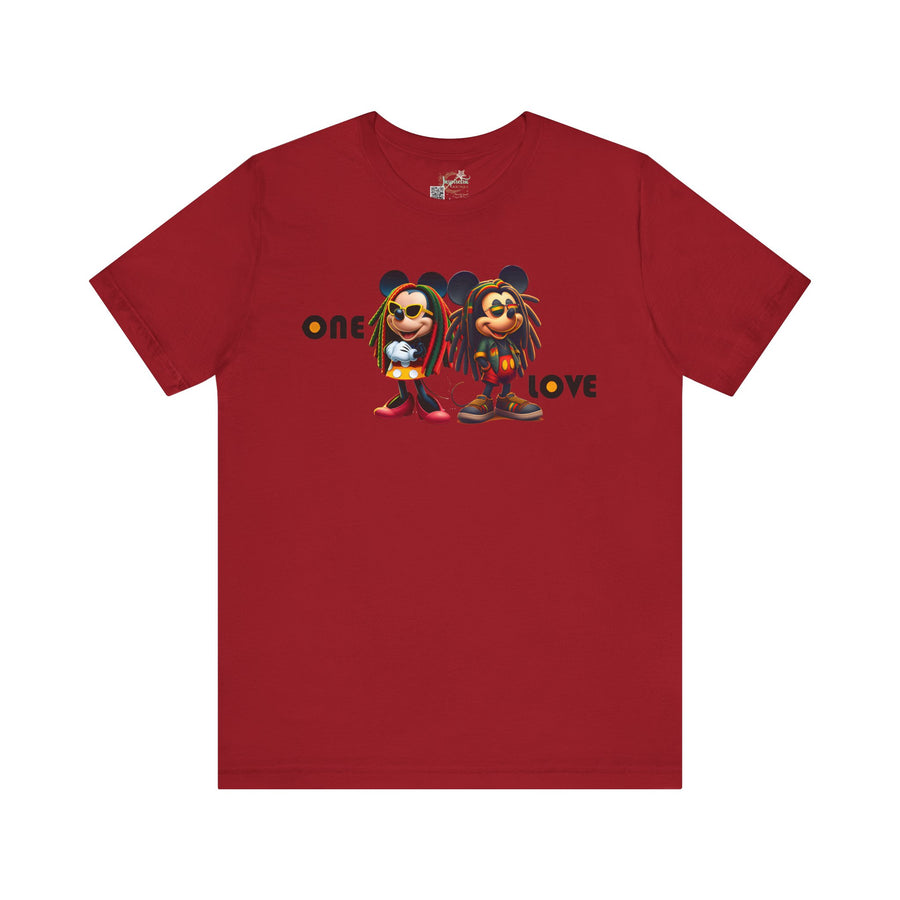 One Love Reggae Duo- Women's Bella Tee