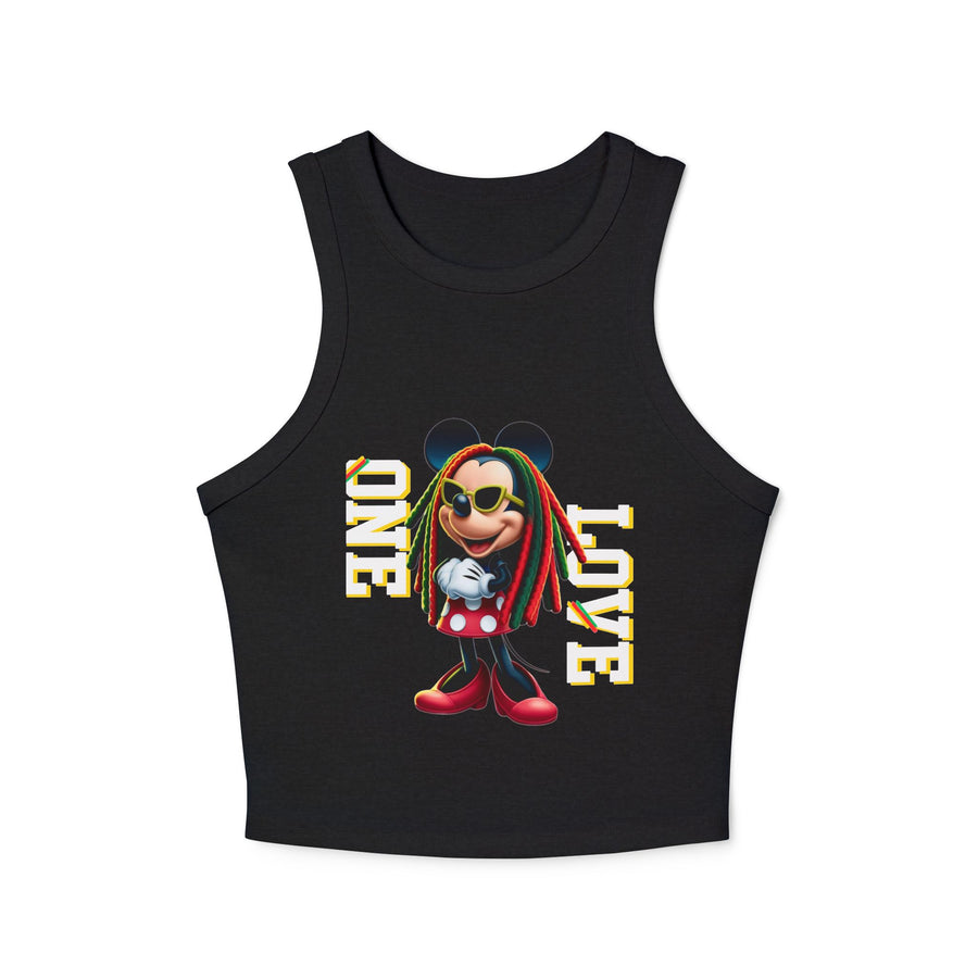 One Love Rasta Queen - Women's Racer Tank