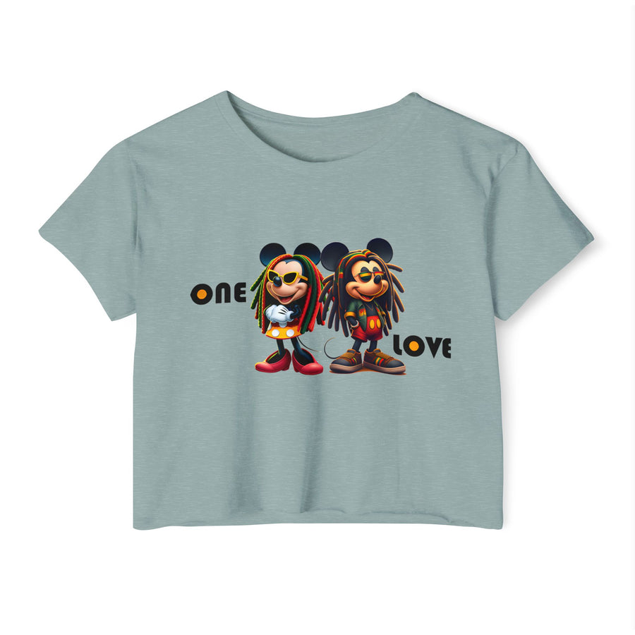 One Love Reggae Duo - Women's Crop Top