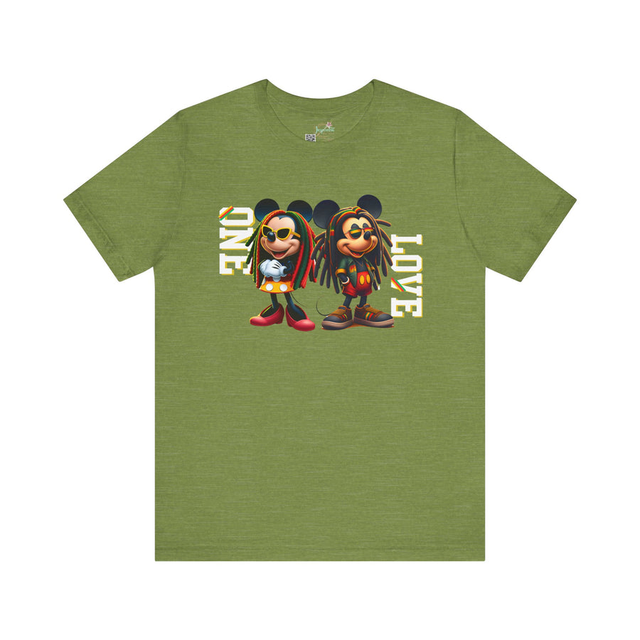 One Love Rasta Duo - Women's Bella Tee