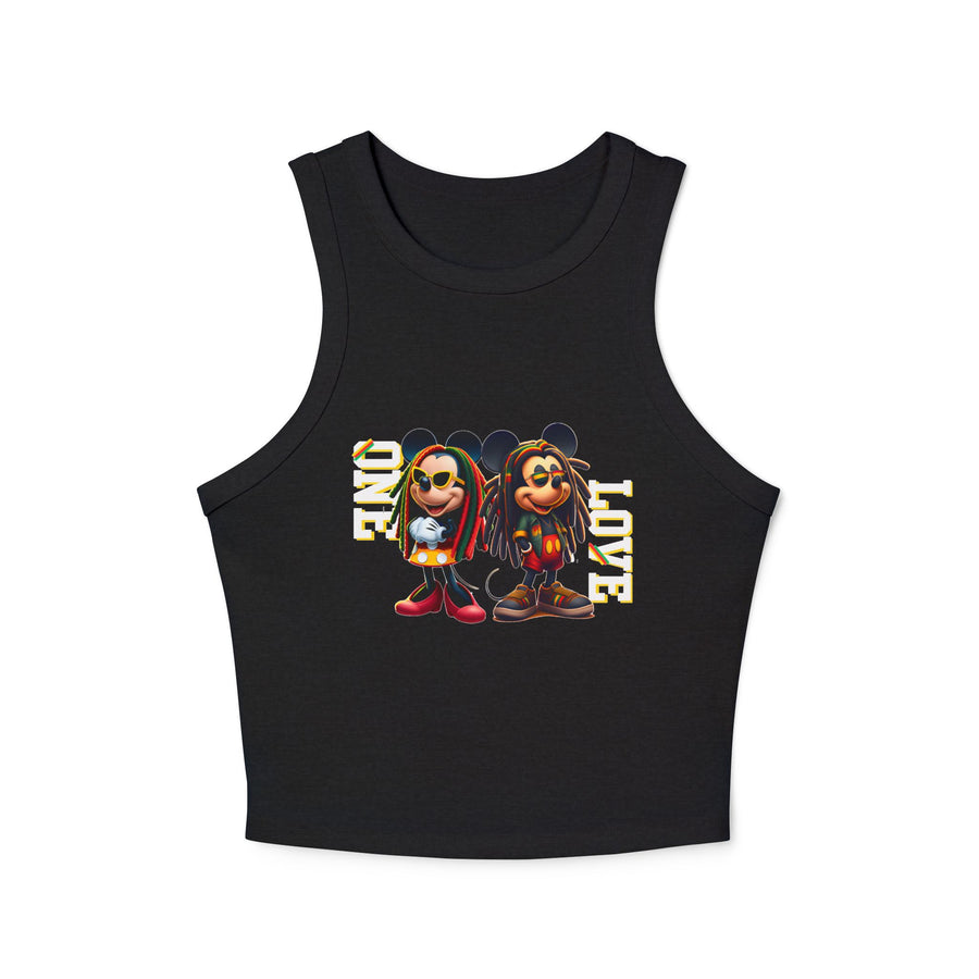 One Love Rasta Duo - Women's Racer Tank