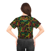 One Love Rasta Duo -Women's Crop Top