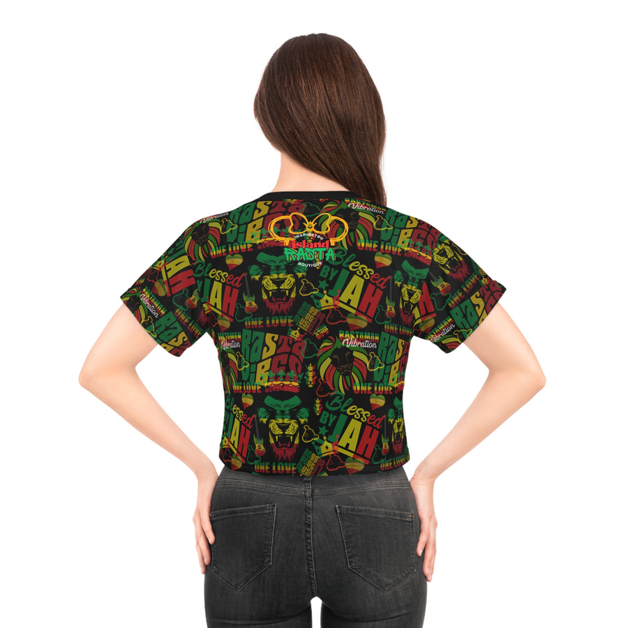 One Love Rasta Duo -Women's Crop Top