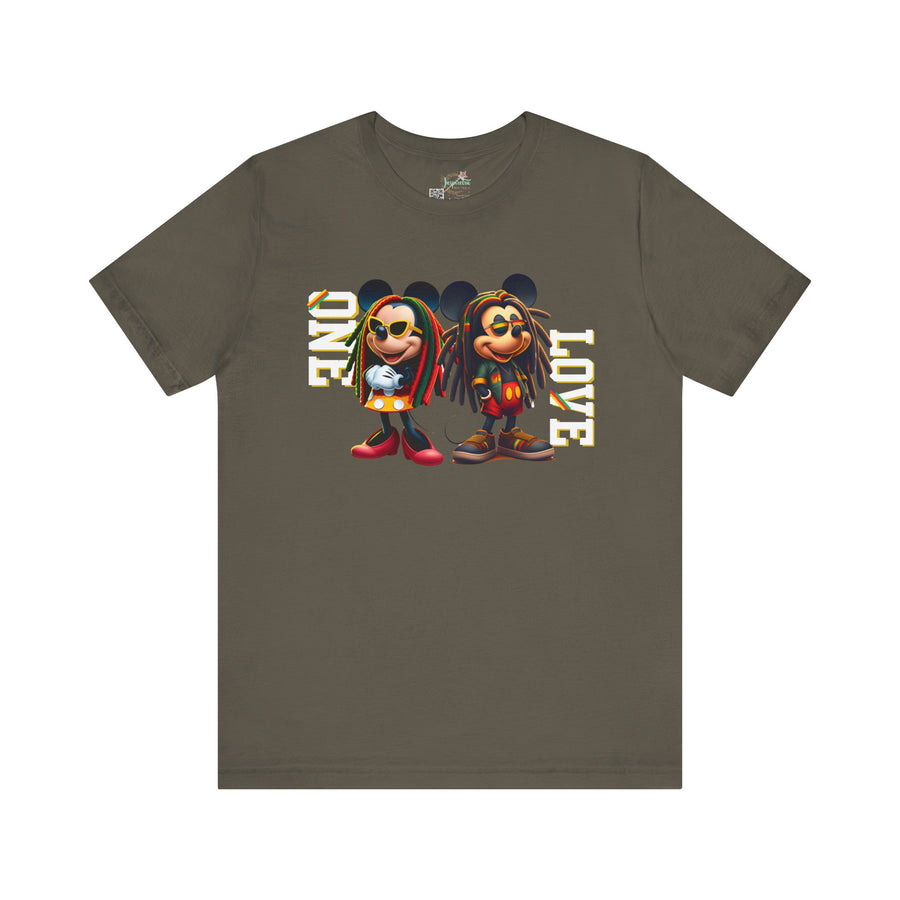 One Love Rasta Duo - Women's Bella Tee