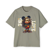 One Love Rasta Kingman- Men's Heavy Oversized Tee