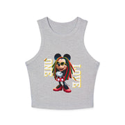 One Love Rasta Queen - Women's Racer Tank