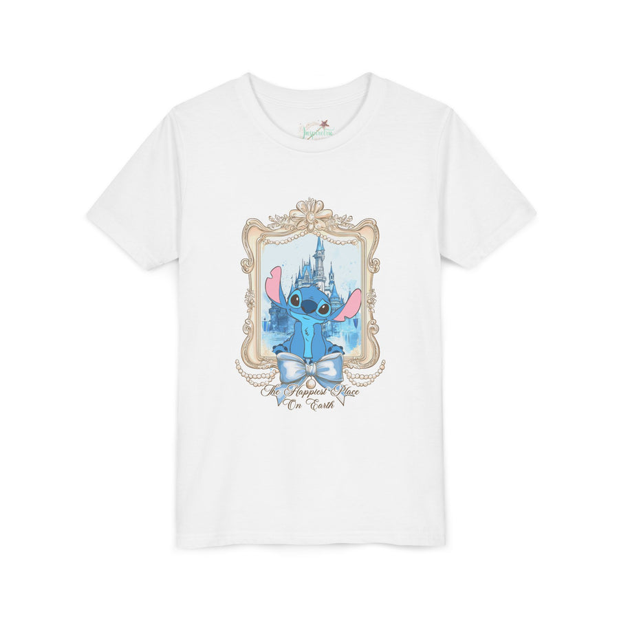 Stitch Coquette Castle - Youth  Tee