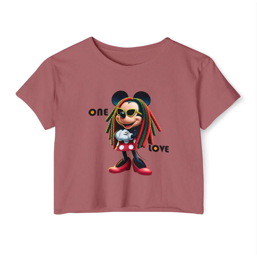 One Love Reggae Queen - Women's Crop Top