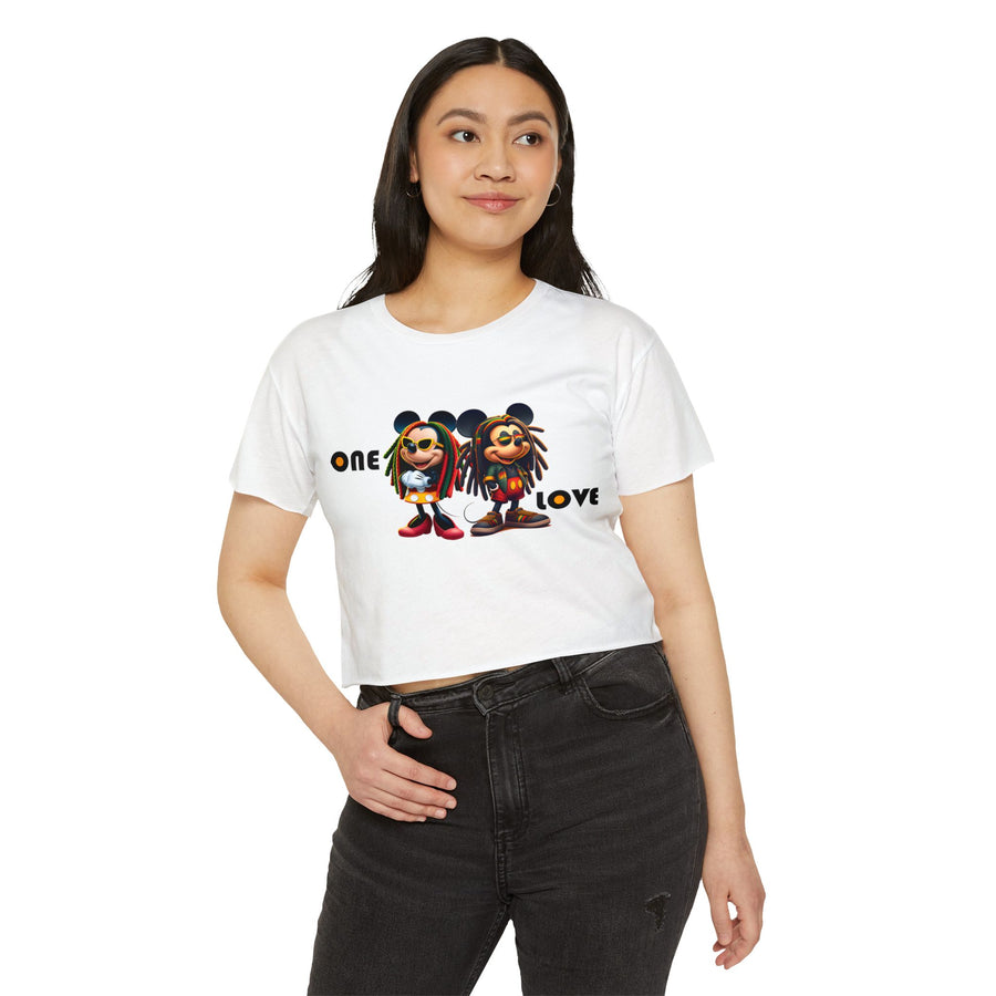 One Love Reggae Duo - Women's Crop Top