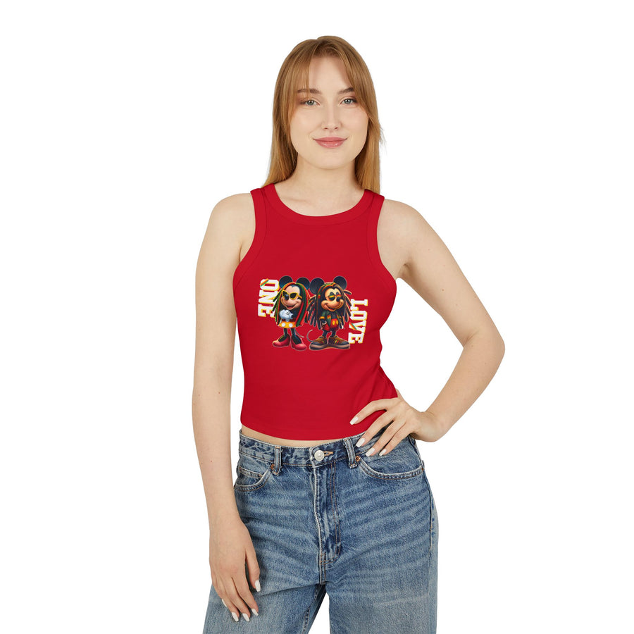 One Love Rasta Duo - Women's Racer Tank
