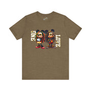 One Love Rasta Duo- Men's Bella T-Shirt
