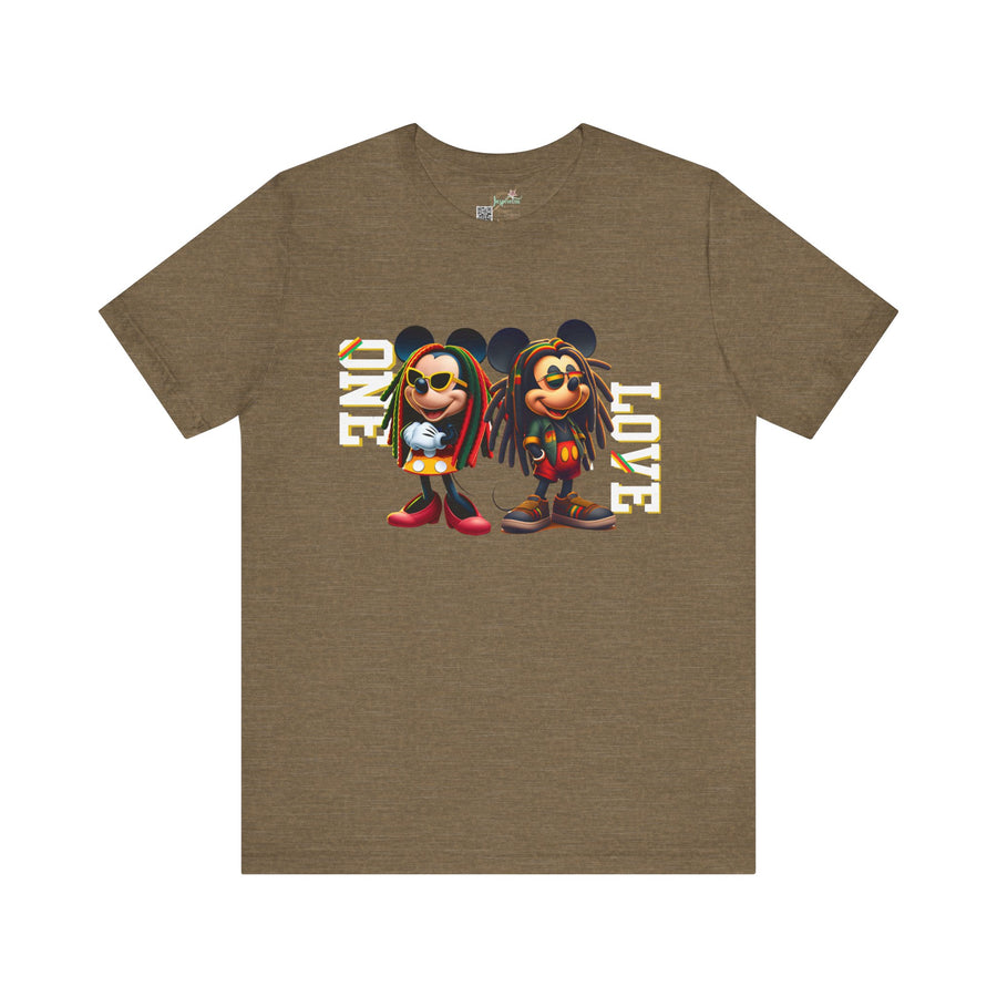 One Love Rasta Duo- Men's Bella T-Shirt