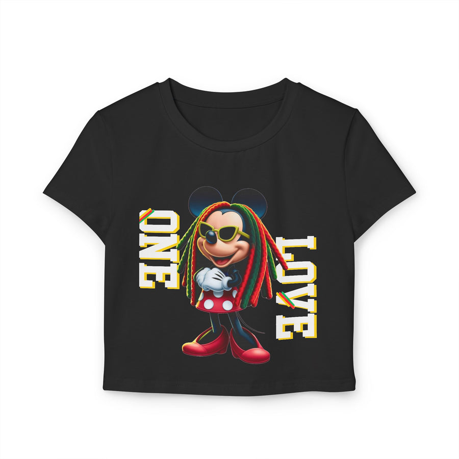 One Love Rasta Queen- Women's Baby Tee
