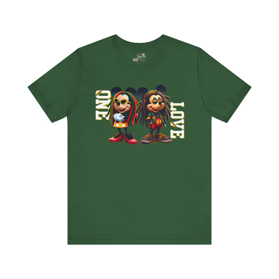 One Love Rasta Duo - Women's Bella Tee