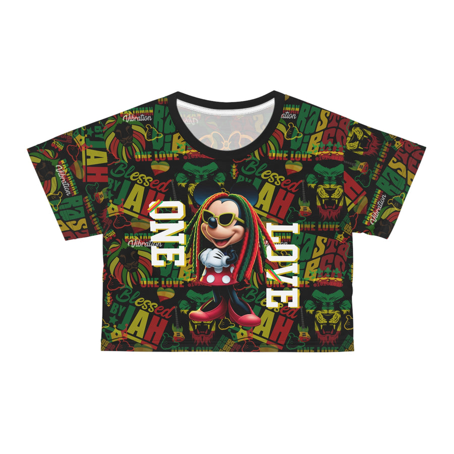One Love Rasta Queen -Women's Crop Top