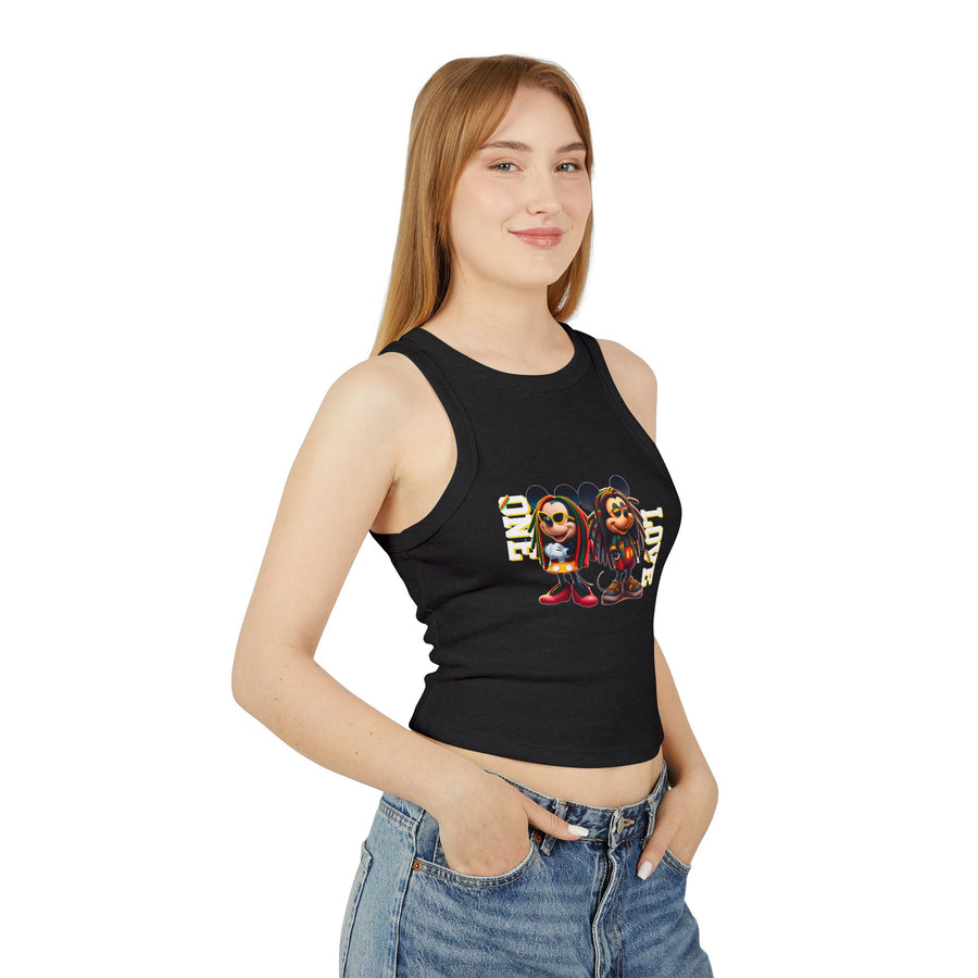 One Love Rasta Duo - Women's Racer Tank