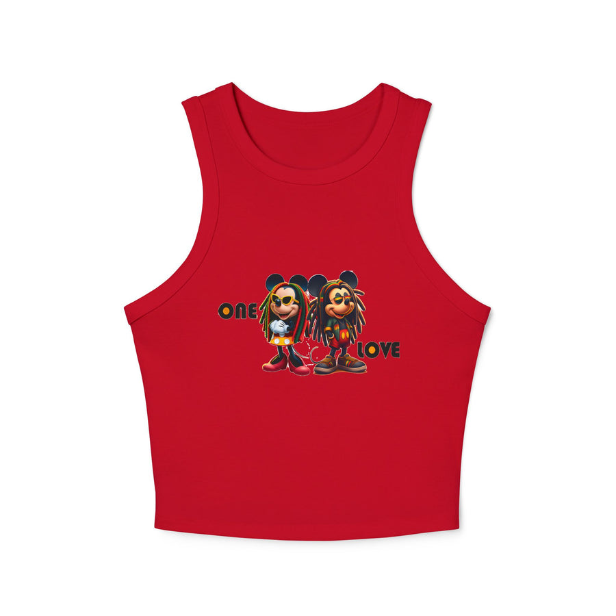 One Love Reggae Duo - Women's Racer Tank
