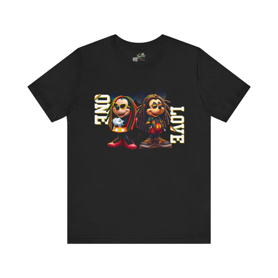 One Love Rasta Duo- Men's Bella T-Shirt