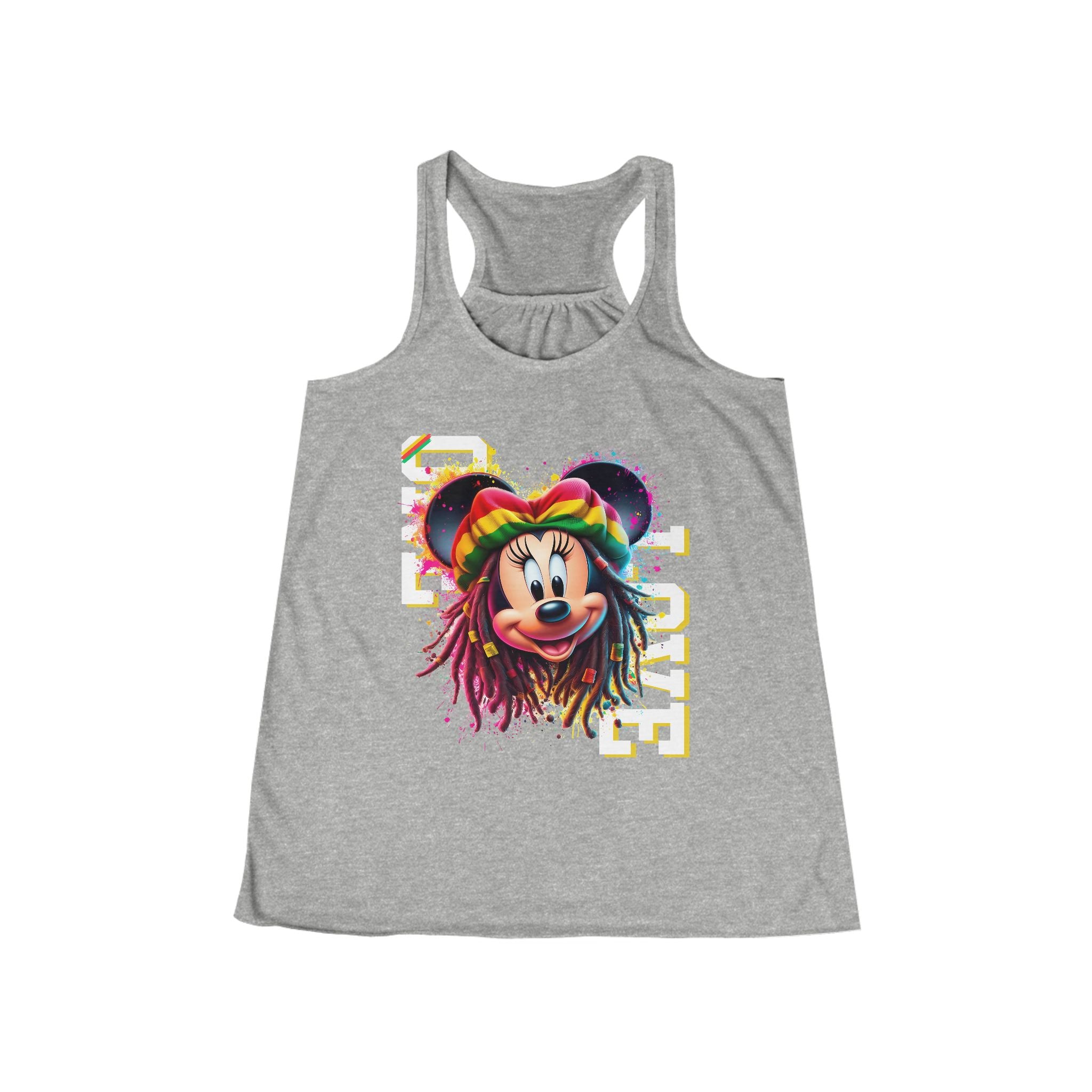 One Love Queen - Women's Bella Flowy Racerback Tank Top