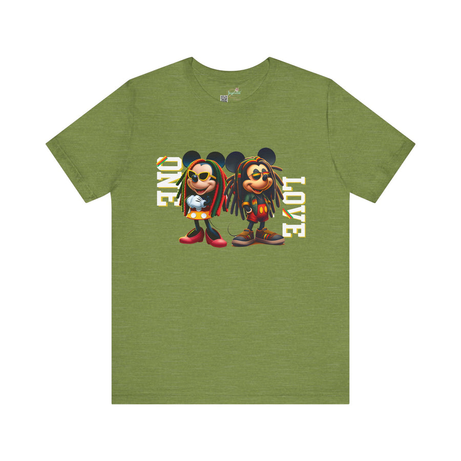 One Love Rasta Duo- Men's Bella T-Shirt