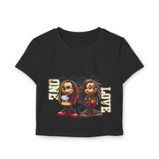 One Love Rasta Duo- Women's Baby Tee