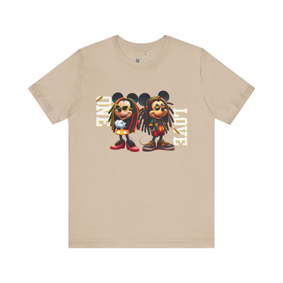 One Love Rasta Duo- Men's Bella T-Shirt
