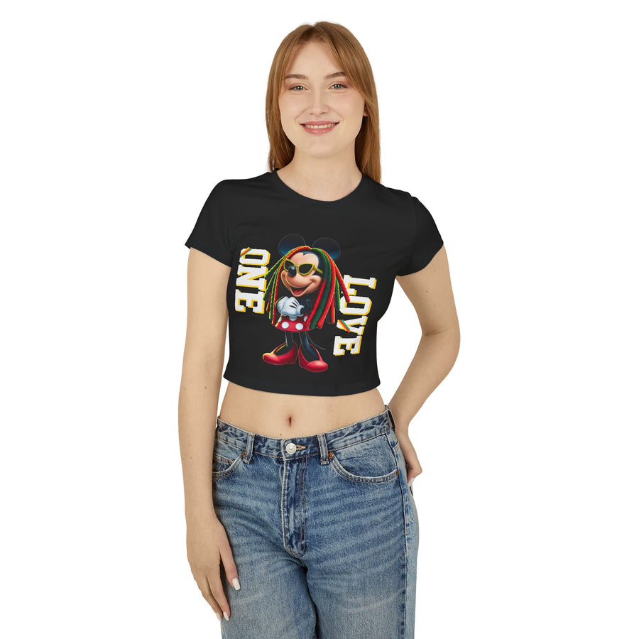 One Love Rasta Queen- Women's Baby Tee