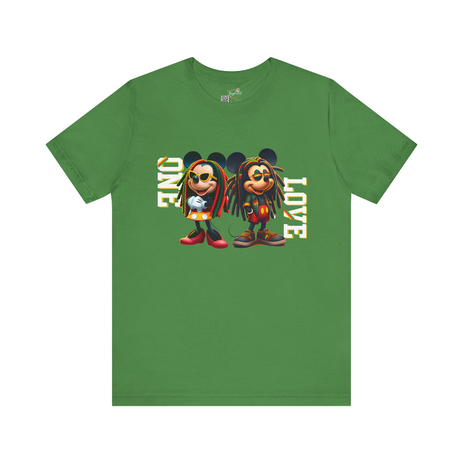 One Love Rasta Duo- Men's Bella T-Shirt