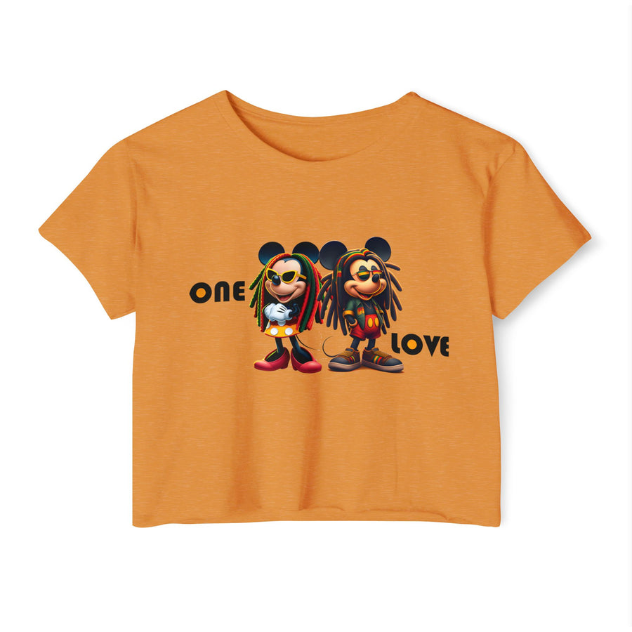 One Love Reggae Duo - Women's Crop Top