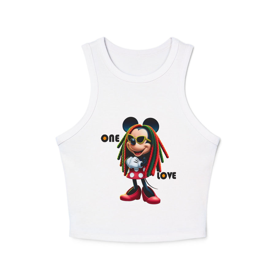 One Love Reggae Queen - Women's Racer Tank