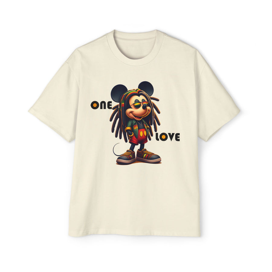 One Love  Reggae Kingman- Men's Heavy Oversized Tee