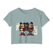 One Love Rasta Duo - Women's Crop Top