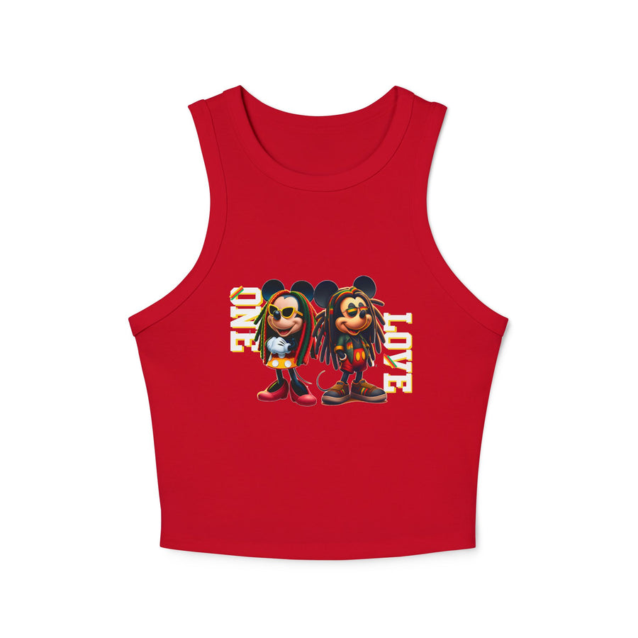 One Love Rasta Duo - Women's Racer Tank