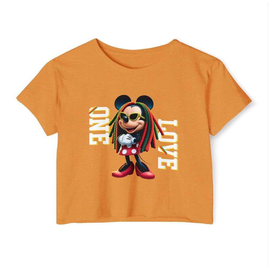 One Love Rasta Queen - Women's Crop Top