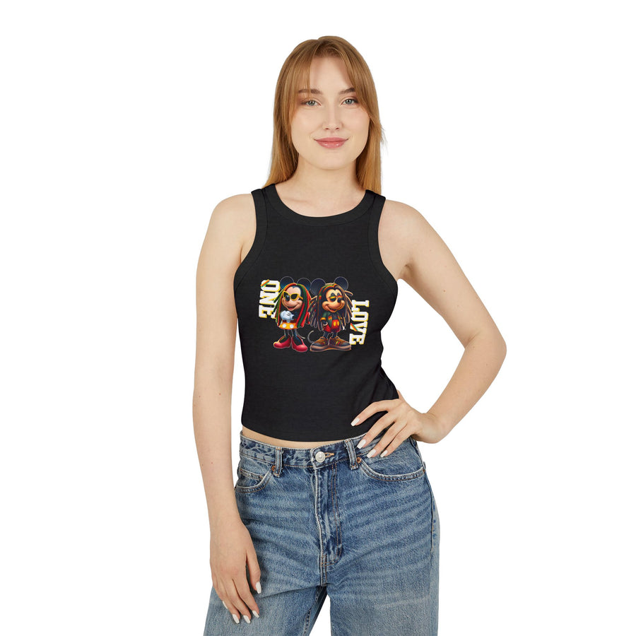 One Love Rasta Duo - Women's Racer Tank